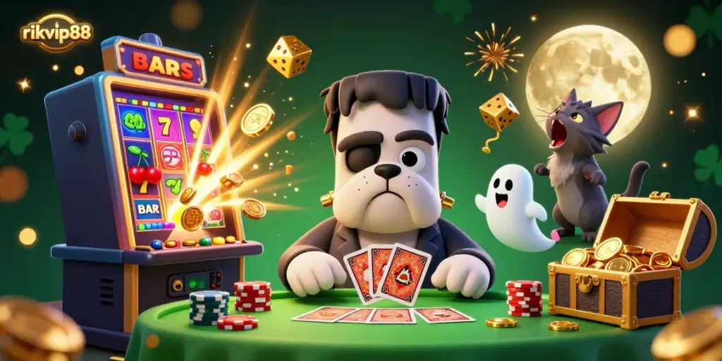 Play exciting games at rikvip88 with ghostly characters and dazzling jackpot effects.